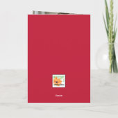 Rode moederdag kaart rozen op zwart (Achterkant)