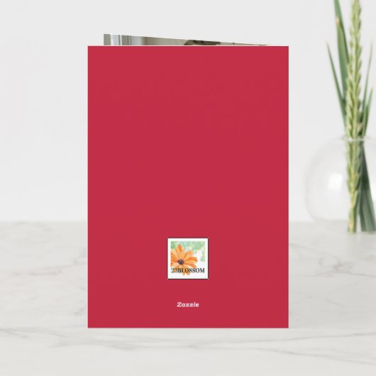 Rode moederdag kaart rozen op zwart (Achterkant)