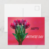 Rode Moederdag personaliseren Briefkaart (Voorkant / Achterkant)