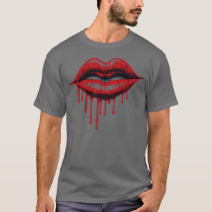 rode mond t-shirt