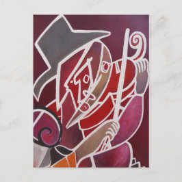 "Rode monochromatische" Briefkaart