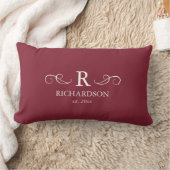 Rode Monogram Lendenkussen Kussen (Deken)