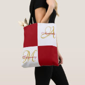 Rode monogram modern Stijlvol Initiaal Tas B (Dichtbij)