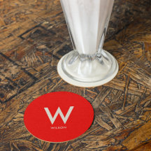 Rode Monogram Persoonlijk Feest