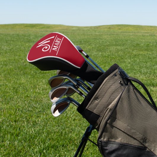 Rode Monogrammed Golf Head Hoesje Golfheadcover (Insitu)
