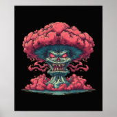 Rode Monster Explosie Muurkunst Poster (Voorkant)