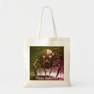 Rode Monster Halloween Boodschappentas Tote Bag