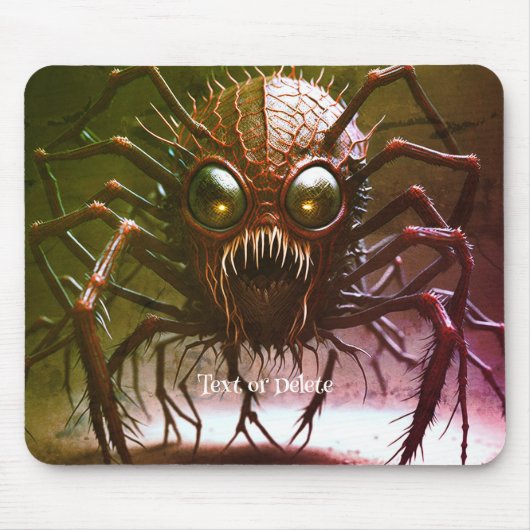 Rode Monster Halloween Muismat (Voorkant)