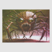 Rode Monster Halloween Tissue Paper Tissuepapier (Voorkant)