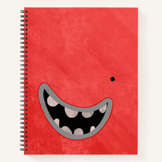 rode-monster-notitieboek notitieboek (Voorkant)