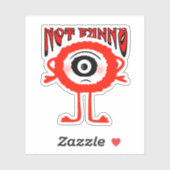 Rode monster sticker (Vel)