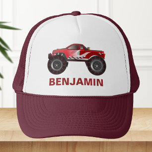 Rode Monster Truck Kinderen Trucker Pet