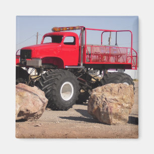 Rode Monster Truck Magneet