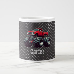 Rode monstertruck  grote koffiekop