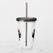 Rode monsterwagen acryl drinkbeker (Rechts)