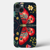 Rode mot in de nachttuin Case-Mate iPhone case (Achterkant)