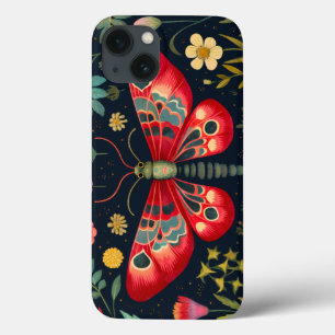 Rode mot in de nachttuin Case-Mate iPhone case