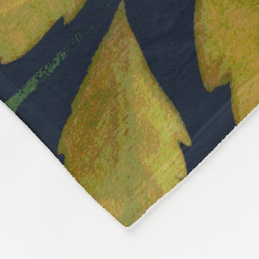 Rode mot in de nachttuin fleece deken (Hoek)