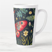 Rode mot in de nachttuin latte mok (Rechts)