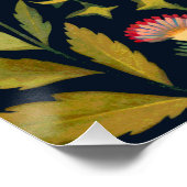 Rode mot in de nachttuin perfect poster (Hoek)