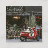 rode motor scooter klantenkaartje (Voorkant)