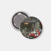  rode motor scooter magneet (Voorkant / Achterkant)