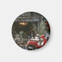  rode motor scooter