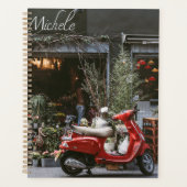  rode motor scooter planner (Voorkant)