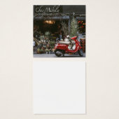  rode motor scooter vierkante visitekaartjes (Voorkant /achterkant)