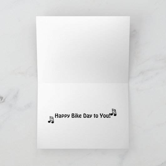 Rode Motorfiets Biker Fun Verjaardag Kaart (Binnen)