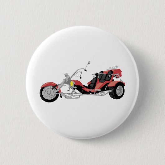 rode motorfiets ronde button 5,7 cm (Voorkant)