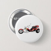 rode motorfiets ronde button 5,7 cm (Voorkant /achterkant)