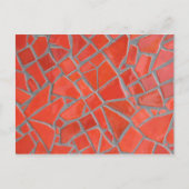 Rode mozaïek briefkaart (Voorkant)