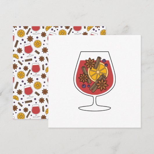 Rode mulgwijn, ingrediënten voor het recept van xm (Voorkant / Achterkant)