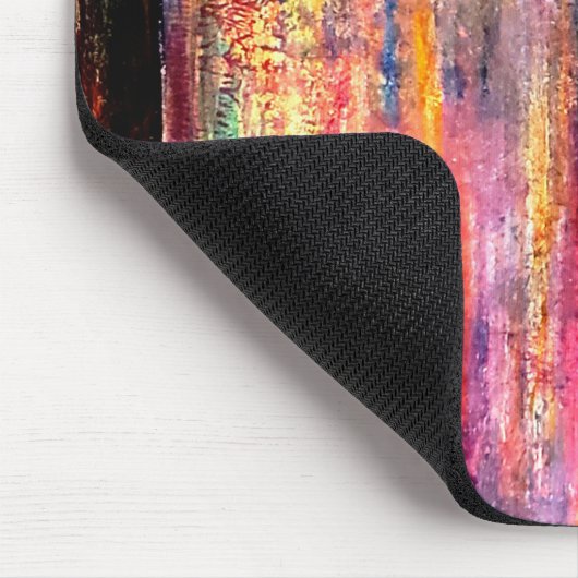 Rode Multicolor Deuren Muismat (Hoek)