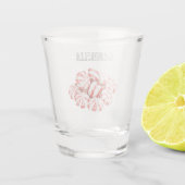 Rode Munt Pepermunt Shot Glas (Achterkant)