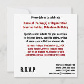 Rode musculatuur V8 Macht en Chrome Kaart (Achterkant)