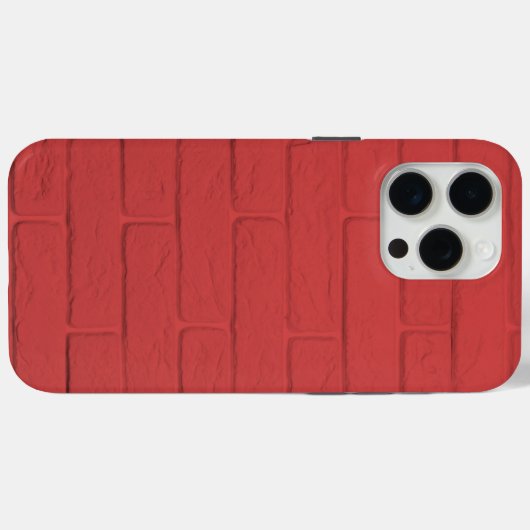 rode muur Case-Mate iPhone case (Achterkant (horizontaal))