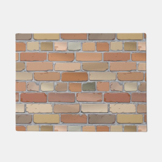 Rode muur. deurmat (Voorkant)