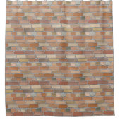 Rode muur. douchegordijn (Voorkant)