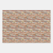 Rode muur. inpakpapier vel (Voorkant 3)