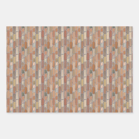 Rode muur. inpakpapier vel (Voorkant)