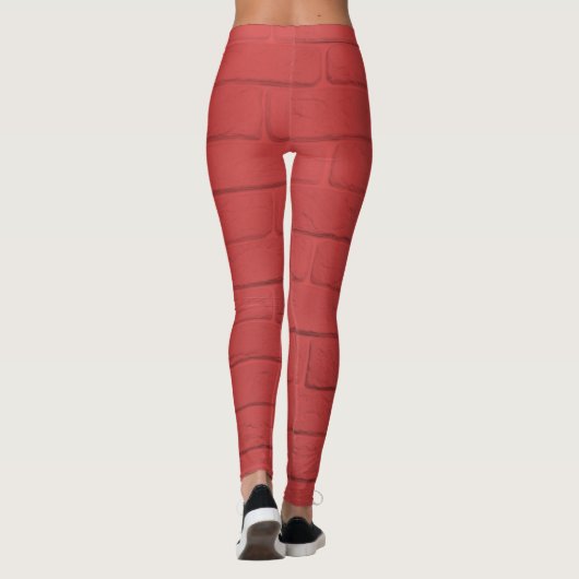 rode muur leggings (Achterkant)