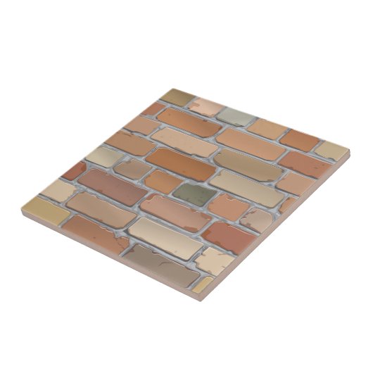 Rode muur. tegeltje (Zijkant)