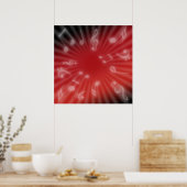 Rode muziek poster (Keuken)