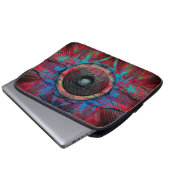 Rode muziekluidspreker laptop sleeve (Voorkant onderkant)