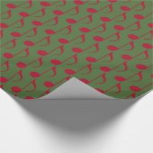 rode muzieknoten cadeaupapier (Hoek)