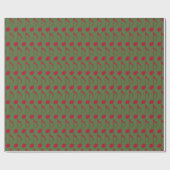 rode muzieknoten cadeaupapier (Vlak)