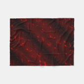 rode muzieknoten fleece deken (Voorkant (Horizontaal))