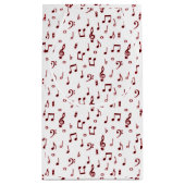 Rode muziekthema klein cadeauzakje (Achterkant)